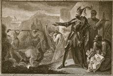 Edward I Removing the Stone from Scone, Engraved by Neagle-Henry Tresham-Giclee Print