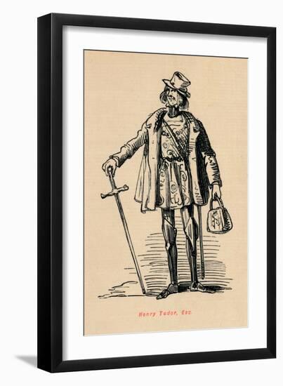 'Henry Tudor, Esq.',-John Leech-Framed Giclee Print