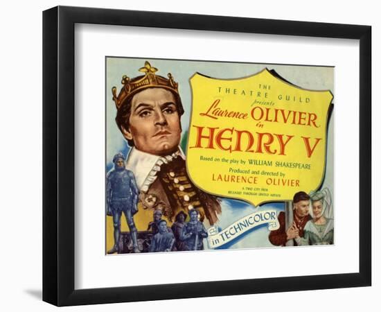 Henry V, 1944, Directed by Laurence Olivier-null-Framed Giclee Print