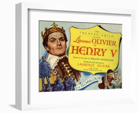 Henry V, 1944, Directed by Laurence Olivier-null-Framed Giclee Print