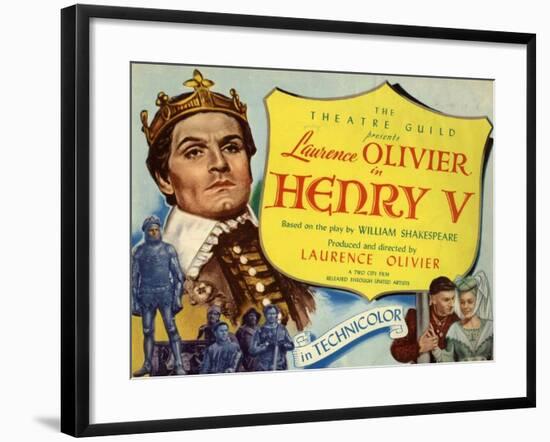 Henry V, 1944, Directed by Laurence Olivier-null-Framed Giclee Print