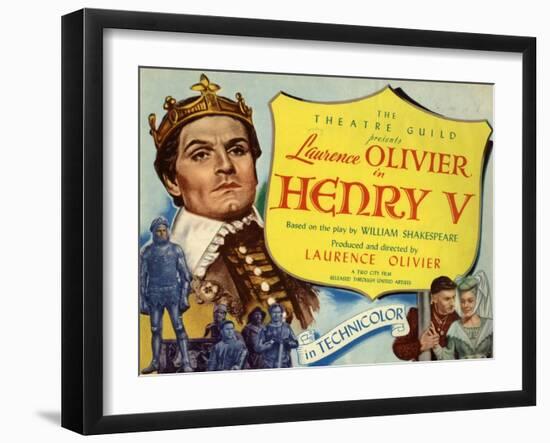 Henry V, 1944, Directed by Laurence Olivier-null-Framed Giclee Print