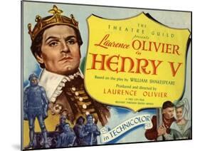 Henry V, 1944, Directed by Laurence Olivier-null-Mounted Giclee Print