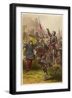 Henry V, Act IV Scene I: Henry V Victorious after the Battle of Agincourt-Joseph Kronheim-Framed Art Print