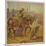 Henry V and His Troops Pray for Victory Over the French Before the Battle of Agincourt-Joseph Kronheim-Mounted Photographic Print