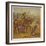 Henry V and His Troops Pray for Victory Over the French Before the Battle of Agincourt-Joseph Kronheim-Framed Photographic Print