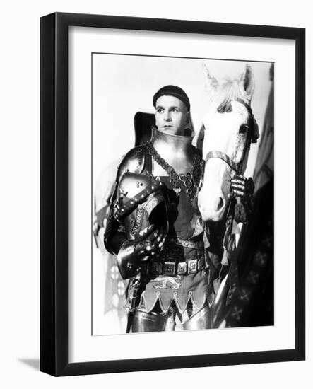 Henry V, Laurence Olivier, 1944, with Horse-null-Framed Photo