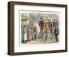 Henry V of England and Charles VI of France Enter Paris after the Treaty of Troyes-null-Framed Art Print