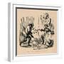 'Henry V. sends a friend to the Dauphin', c1860, (c1860)-John Leech-Framed Giclee Print