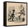 'Henry V. sends a friend to the Dauphin', c1860, (c1860)-John Leech-Framed Stretched Canvas