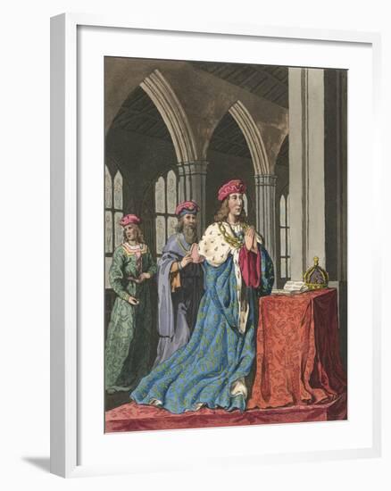 Henry VI at Devotions-Charles Hamilton Smith-Framed Art Print