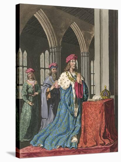 Henry VI at Devotions-Charles Hamilton Smith-Stretched Canvas