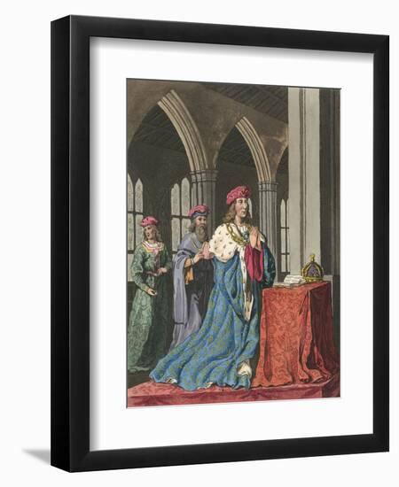 Henry VI at Devotions-Charles Hamilton Smith-Framed Art Print