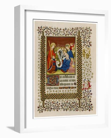 Henry VI before the Virgin and Child, C1420-null-Framed Giclee Print