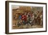 Henry VI, Falstaff Reviews His Ragged Regiment-Sir John Gilbert-Framed Art Print