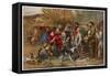 Henry VI, Falstaff Reviews His Ragged Regiment-Sir John Gilbert-Framed Stretched Canvas