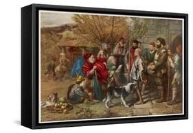 Henry VI, Falstaff Reviews His Ragged Regiment-Sir John Gilbert-Framed Stretched Canvas