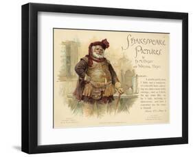 Henry VI, Falstaff-H.m. Paget-Framed Art Print