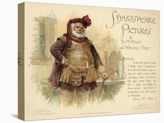 Henry VI, Falstaff-H.m. Paget-Stretched Canvas