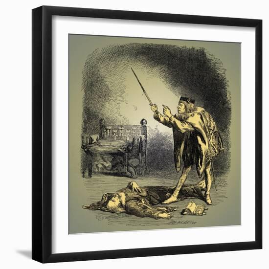 Henry VI part III by Shakespeare-John Gilbert-Framed Giclee Print