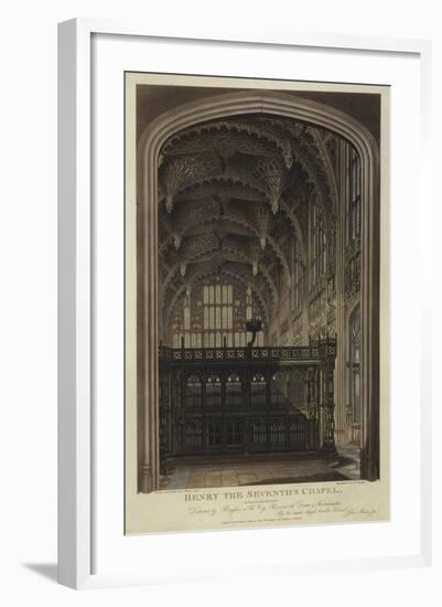 Henry VII Chapel, Westminster Abbey, London-Joseph Constantine Stadler-Framed Giclee Print