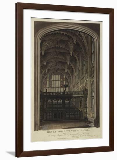 Henry VII Chapel, Westminster Abbey, London-Joseph Constantine Stadler-Framed Giclee Print