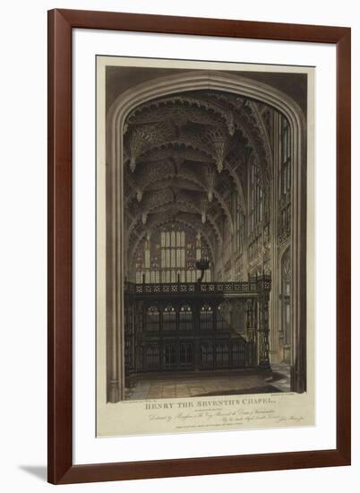 Henry VII Chapel, Westminster Abbey, London-Joseph Constantine Stadler-Framed Giclee Print