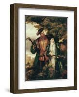 Henry VIII and Anne Boleyn Deer Shooting in Windsor Forest-William Powell Frith-Framed Giclee Print