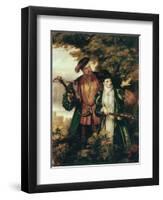 Henry VIII and Anne Boleyn Deer Shooting in Windsor Forest-William Powell Frith-Framed Giclee Print