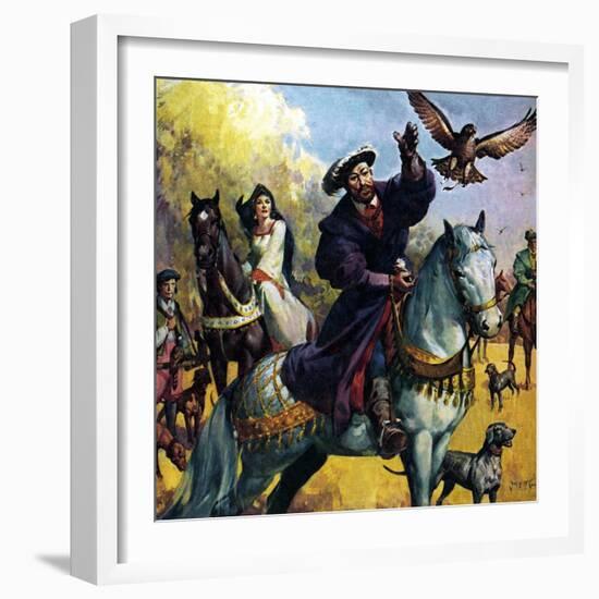 Henry Viii and Anne Boleyn-McConnell-Framed Giclee Print