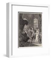 Henry VIII and Anne Boleyn-null-Framed Art Print