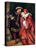 Henry VIII and Cardinal Wolsey, C1888-John Gilbert-Stretched Canvas