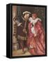 Henry VIII and Cardinal Wolsey-Sir John Gilbert-Framed Stretched Canvas