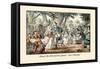 Henry VIII and His Queen Out A'maying-John Leech-Framed Stretched Canvas