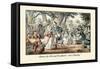 Henry VIII and His Queen Out A'maying-John Leech-Framed Stretched Canvas