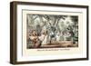 Henry VIII and His Queen Out A'maying-John Leech-Framed Art Print