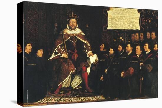 Henry Viii and the Barber Surgeons; Royal College of Surgeons-Hans Holbein the Younger-Stretched Canvas