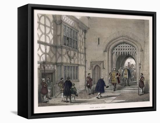 Henry VIII Arrives at Hever Castle, Kent-null-Framed Stretched Canvas