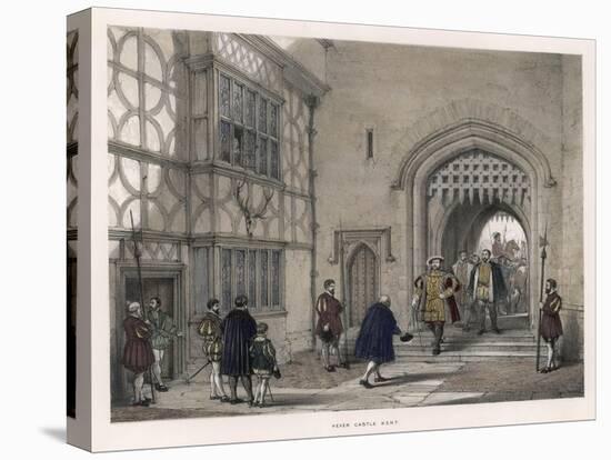 Henry VIII Arrives at Hever Castle, Kent-null-Stretched Canvas