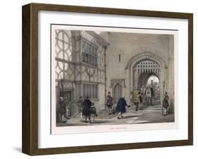 Henry VIII Arrives at Hever Castle, Kent-null-Framed Art Print