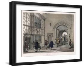 Henry VIII Arrives at Hever Castle, Kent-null-Framed Art Print