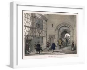 Henry VIII Arrives at Hever Castle, Kent-null-Framed Art Print