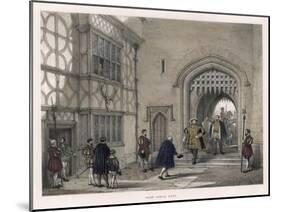 Henry VIII Arrives at Hever Castle, Kent-null-Mounted Art Print