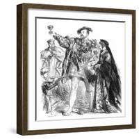 Henry VIII by William Shakespeare-John Gilbert-Framed Giclee Print