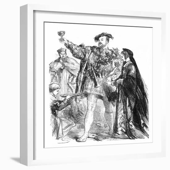 Henry VIII by William Shakespeare-John Gilbert-Framed Giclee Print