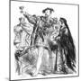 Henry VIII by William Shakespeare-John Gilbert-Mounted Giclee Print