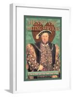 Henry VIII Dating Services-null-Framed Art Print