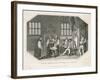 Henry VIII is Presented with Cranmer's Bible, The First English Translation-null-Framed Art Print