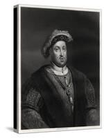 Henry VIII, King of England and Ireland, 19th Century-W Holl-Stretched Canvas