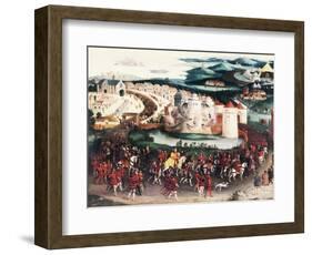 Henry VIII, King of England, Entering to Field of Cloth of Gold to Meet Francis I-Friedrich Bouterwek-Framed Giclee Print